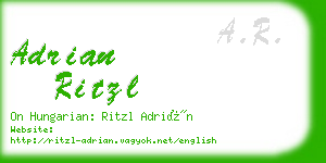 adrian ritzl business card